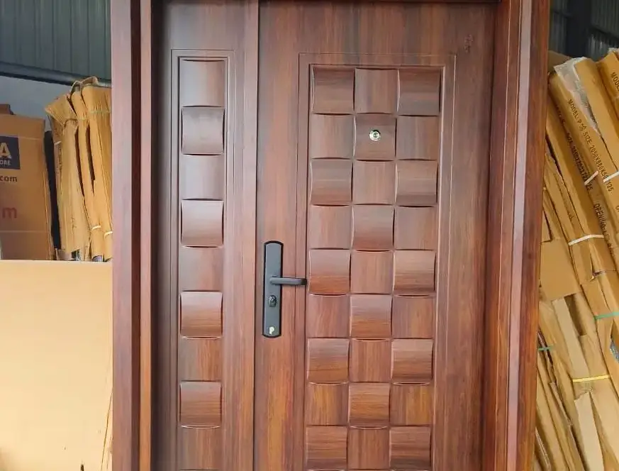 Steel doors Frem with door.